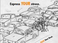Express Your Stress: Fictional Ad Campaign for Pearl Drums. Illustrations credit to Will Spanos.