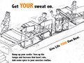Get Your Sweat On: Fictional Ad Campaign for Pearl Drums. Illustrations credit to Will Spanos.