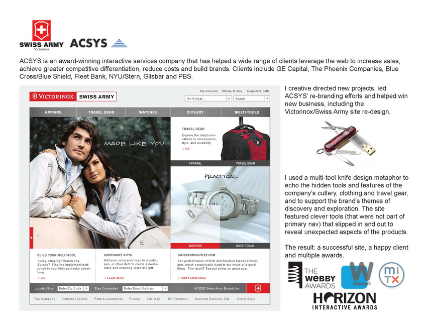Victorinox/Swiss Army & Acsys