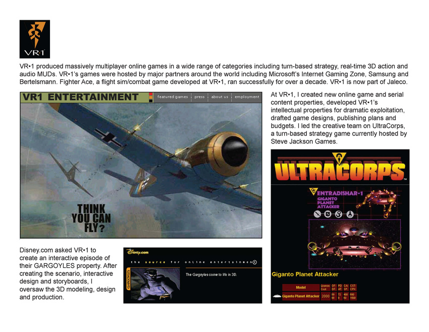 VR-1, Game Development
