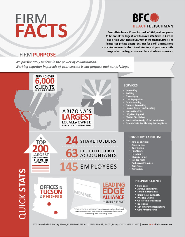 Accounting Firm Fact Sheet