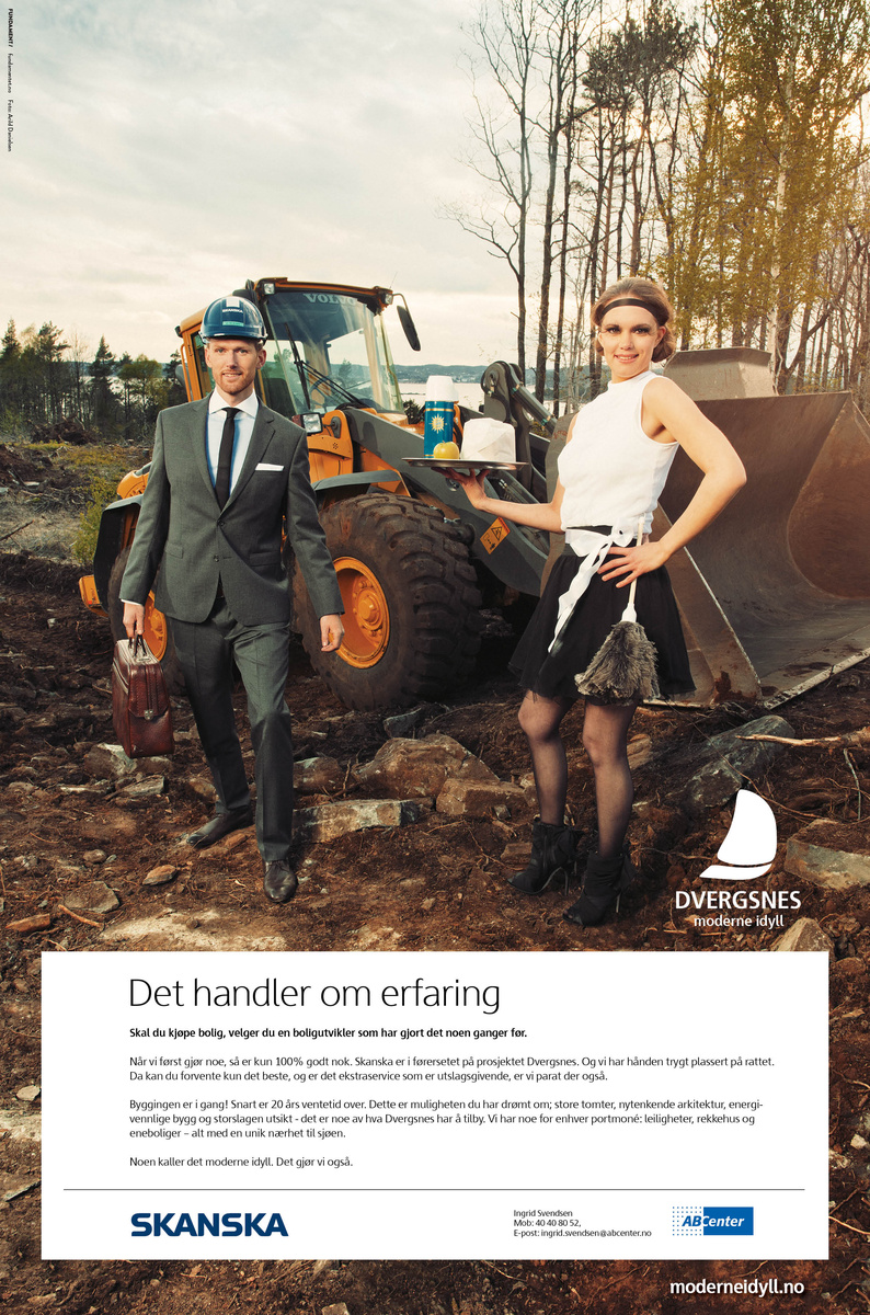 CD/AD: Christian Bråthen-Nordland, Photo: Arild Danielsen, Styling/makup: Nina Bråthen-Nordland, Hair: Elisabeth Hagen-Moi, Prop