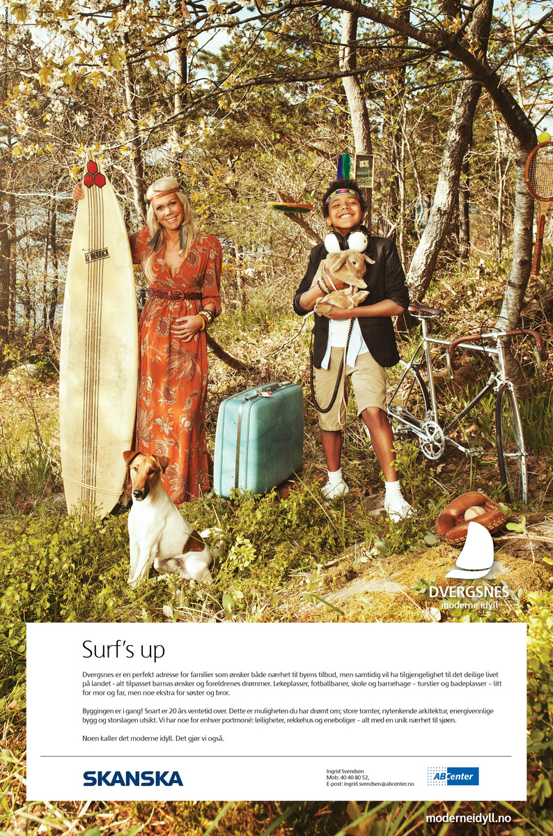 CD/AD: Christian Bråthen-Nordland, Photo: Arild Danielsen, Styling/makup: Nina Bråthen-Nordland, Hair: Elisabeth Hagen-Moi, Prop