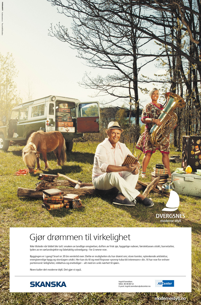 CD/AD: Christian Bråthen-Nordland, Photo: Arild Danielsen, Styling/makup: Nina Bråthen-Nordland, Hair: Elisabeth Hagen-Moi, Prop