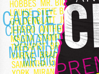 Poster for a Sex and the City Premier Party