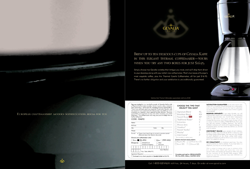 Gevalia Kaffe: Magazine Insert