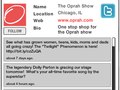 Oprah'z NPZ widget twitter feed