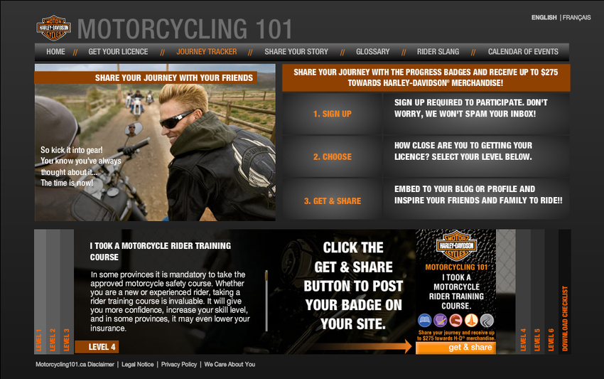 Motorcycling.ca share your journey in social media