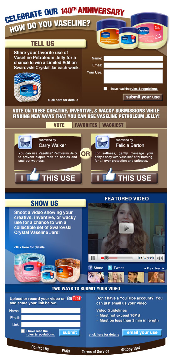 140th Anniversary campaign Facebook tab