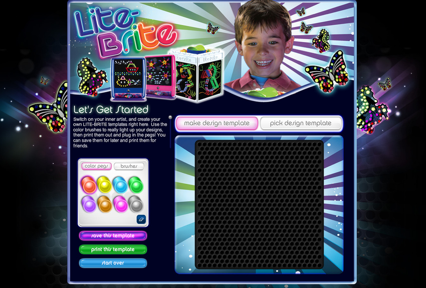 Lite Brite website