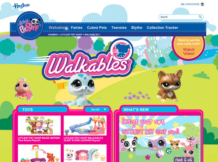 Littlest Pet Shop landing page