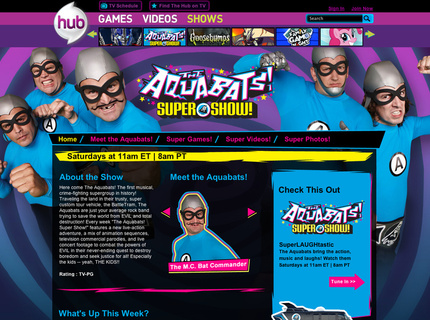 The Aquabats show page on Hubworld.com