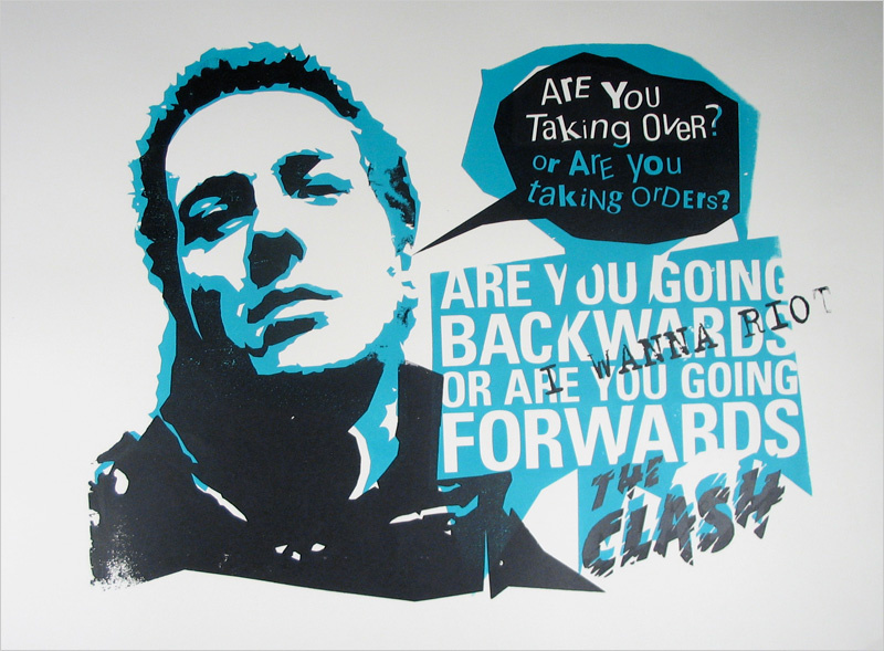 2 color screen print