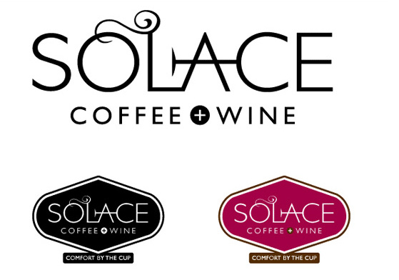 Identity for Solace Coffee + Wine Cafe