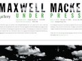 Invitation for photographer, Maxwell Mackensie's opening at Gallery 81