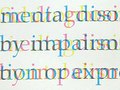 Sceen printed typographic poster