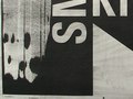 Sceen printed typographic poster