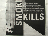 Sceen printed typographic poster