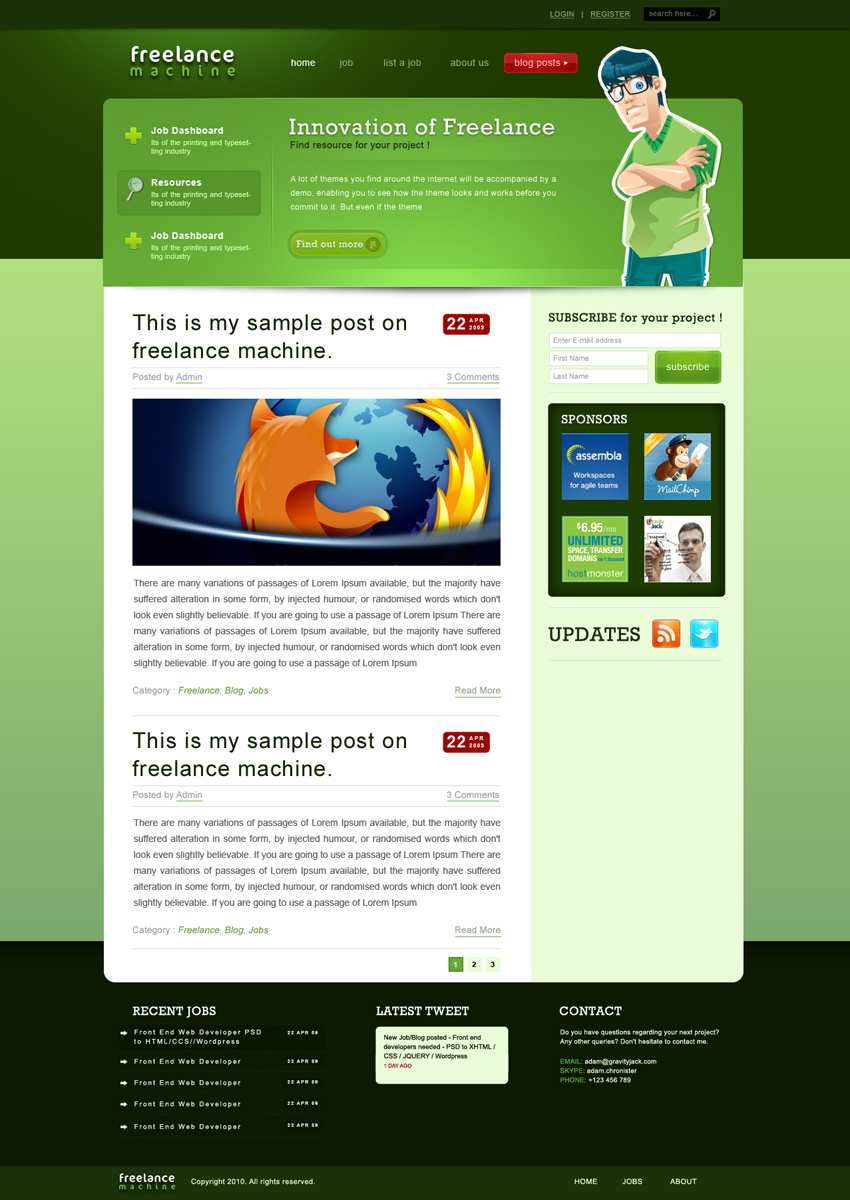 Web / Wordpress Designs