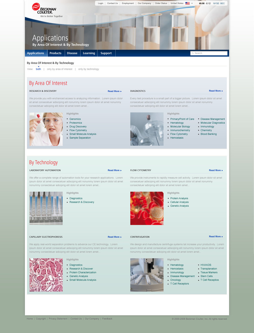 Beckman Redesign-Level 2 applications