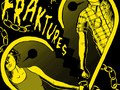 front cover for FRAKTURES, a punk band from liverpool. limited edition vinyl.