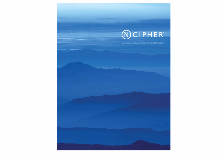 nCipher Corporate Overview/Annual Report (4D Design)