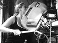 erica dunton on set of "the 27 club"
