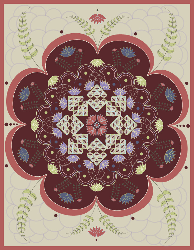 Radial Rug Illustration