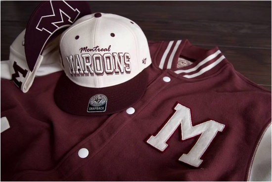 Montreal Maroons headwear and apparel promo