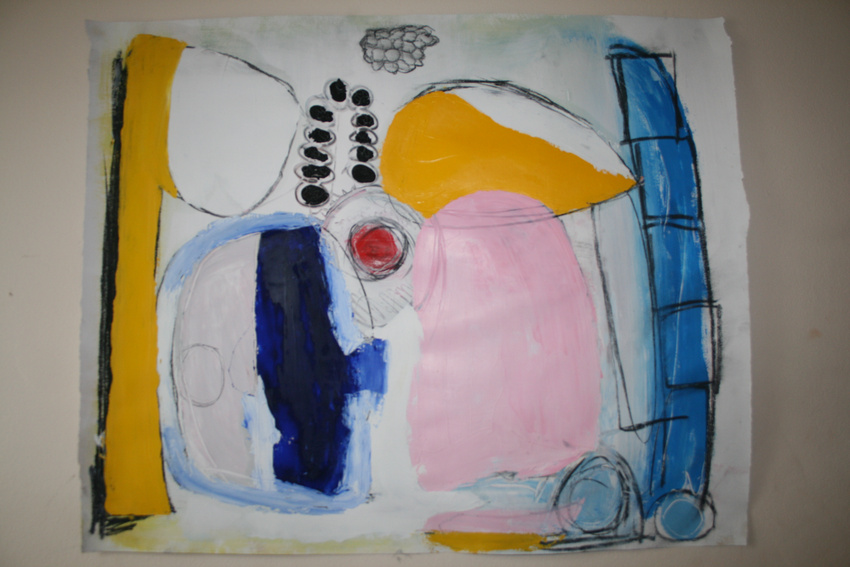 brain. mixed media on paper.