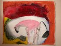 remember (the goat) glentenassig. mixed media on paper.