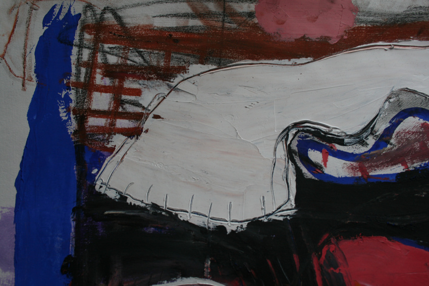 study. mixed media on paper.