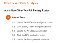 FleaFlicker.com iPhone Application Experience Flow and Task Analysis