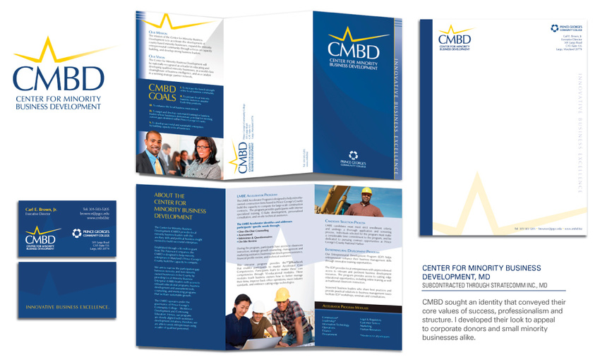 CENTER FOR MINORITY BUSINESS DEVELOPMENT  |  Subcontracted through STRATECOMM INC., MD