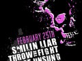 Flyer design for Throw The Fight