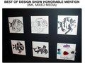 Best of design show honorable mention (ink, mixed media)