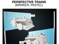 Perspective trains (marker, pastel)