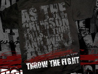 Merch design for Throw The Fight