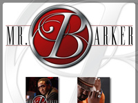 Logo design and mini web graphics for hip hop artist, Mr. Barker