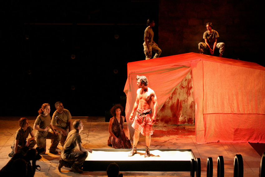 written by: Ellen Mclaughlin director: Scott Zigler sets: David Reynoso costumes: Hilary Gately lights: Margo Cadell