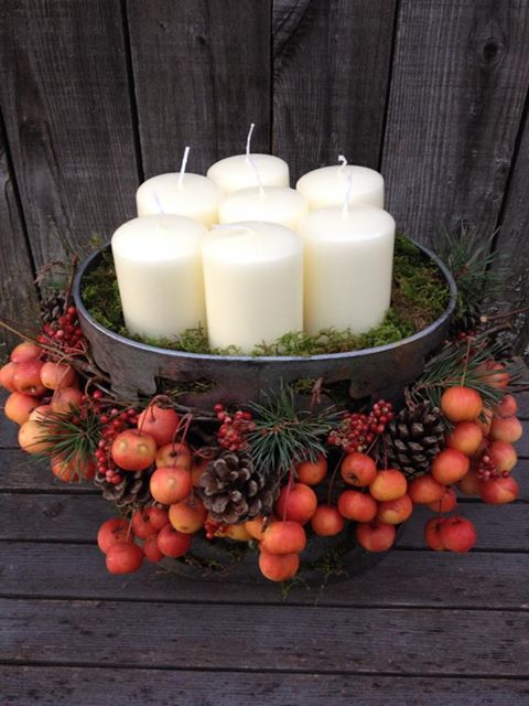Crab apples and candles - Pommettes et bougies