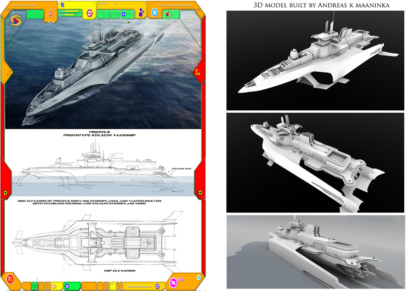 The stealth ship from the 'Proteus' episode