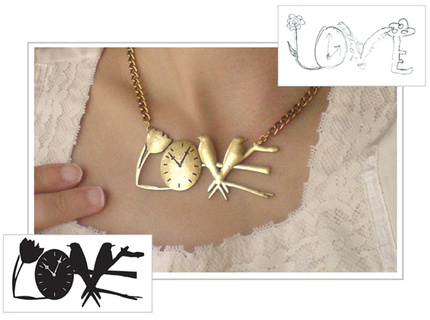 'Love' Necklace Design