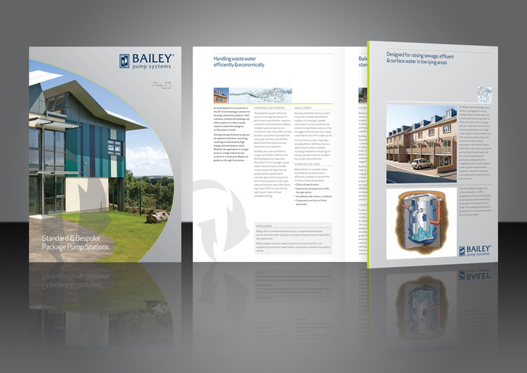 Brochure design | Bailey, pump systems