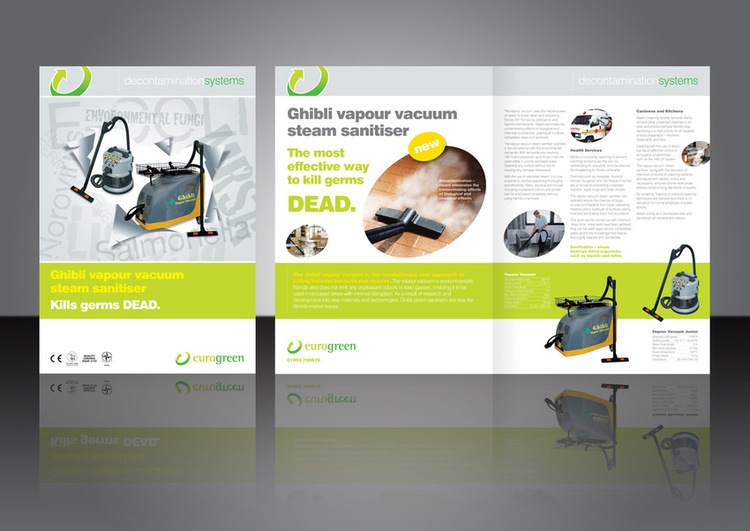 Product range brochure design | Eurogreen, agricultural & recycling machinery