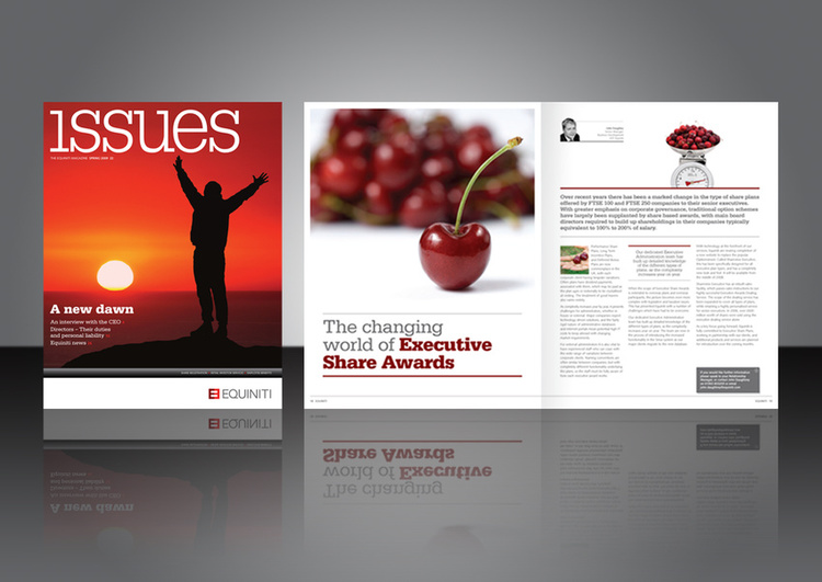 Magazine design | Equiniti, share registration, employee benefits & investment services