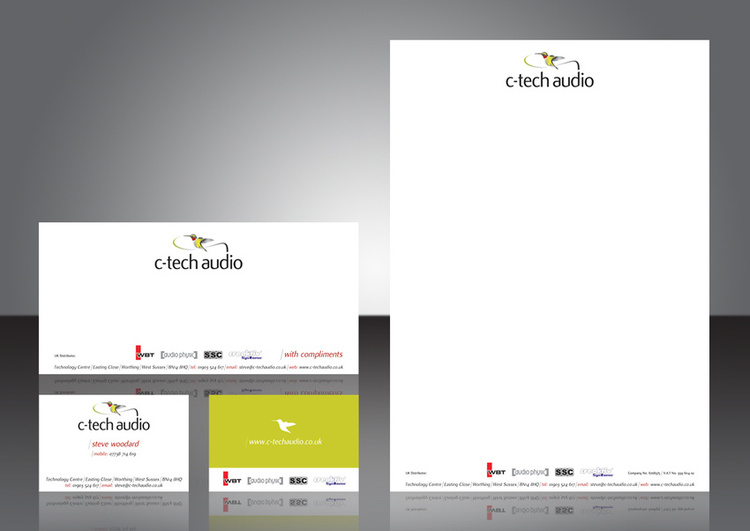 Stationery design | C-Tech Audio, audio distributor and importer