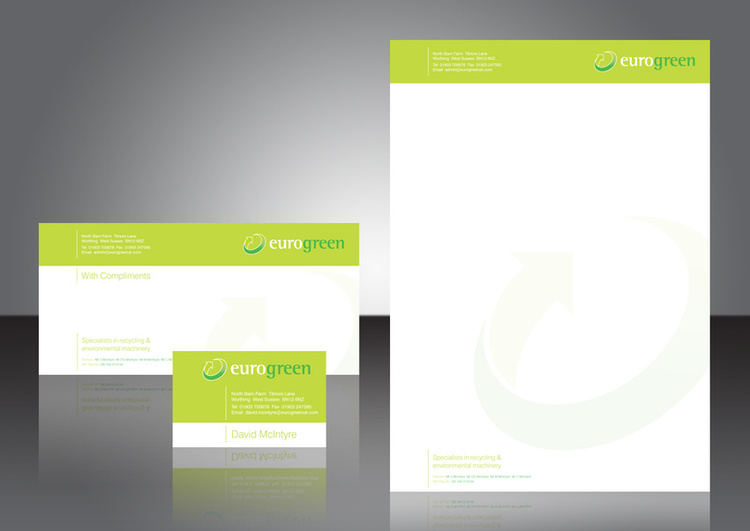 Stationery design | Eurogreen, agricultural & recycling machinery
