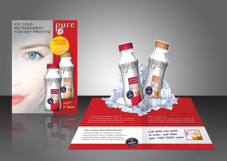 'Pop-up' direct mail campaign | Tchibo Coffee, iced drink promotion
