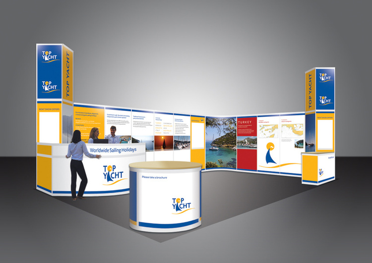 Boat show exhibition display | Top Yacht, worldwide sailing holidays